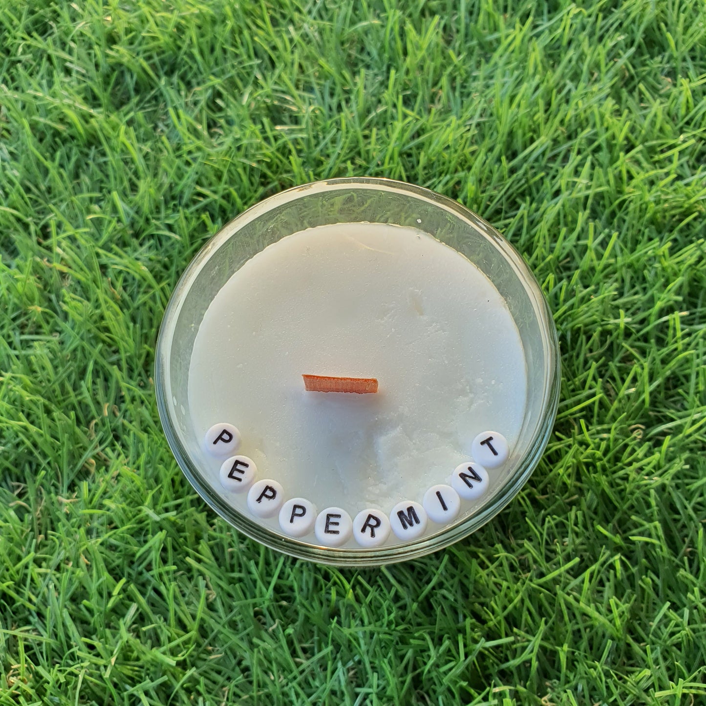 Peppermint Ethiscented Candle With Beads
